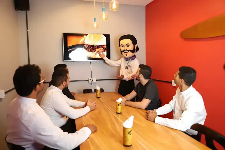 Sala de reunião reservada e climatizada